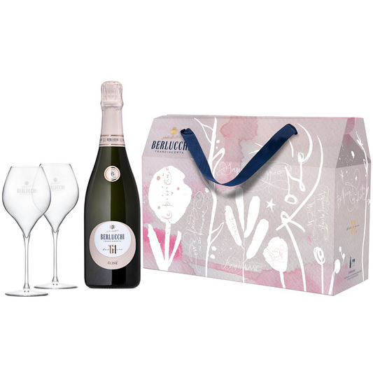 Franciacorta Rosè 61 Glass Pack - Berlucchi - Paper Tote Bag Limited edition